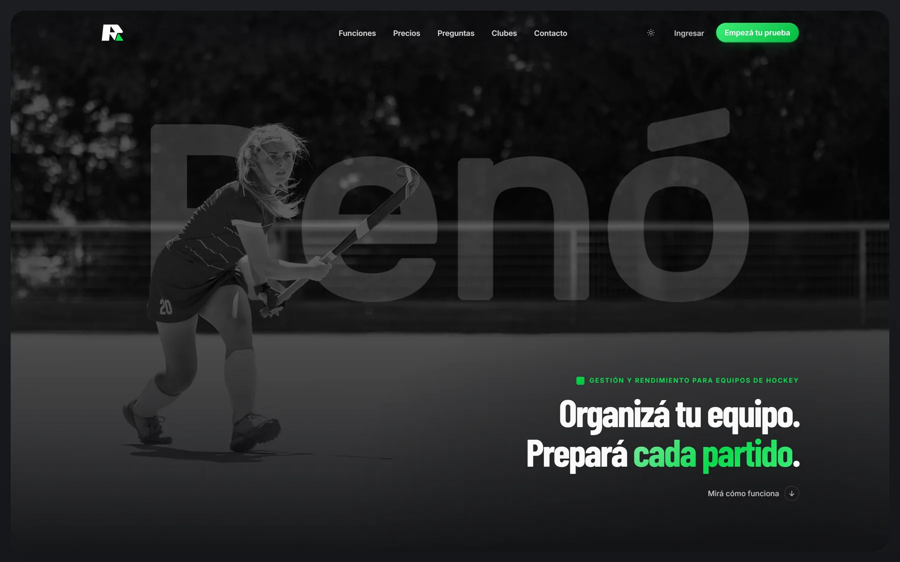 La portada de Renó en una computadora